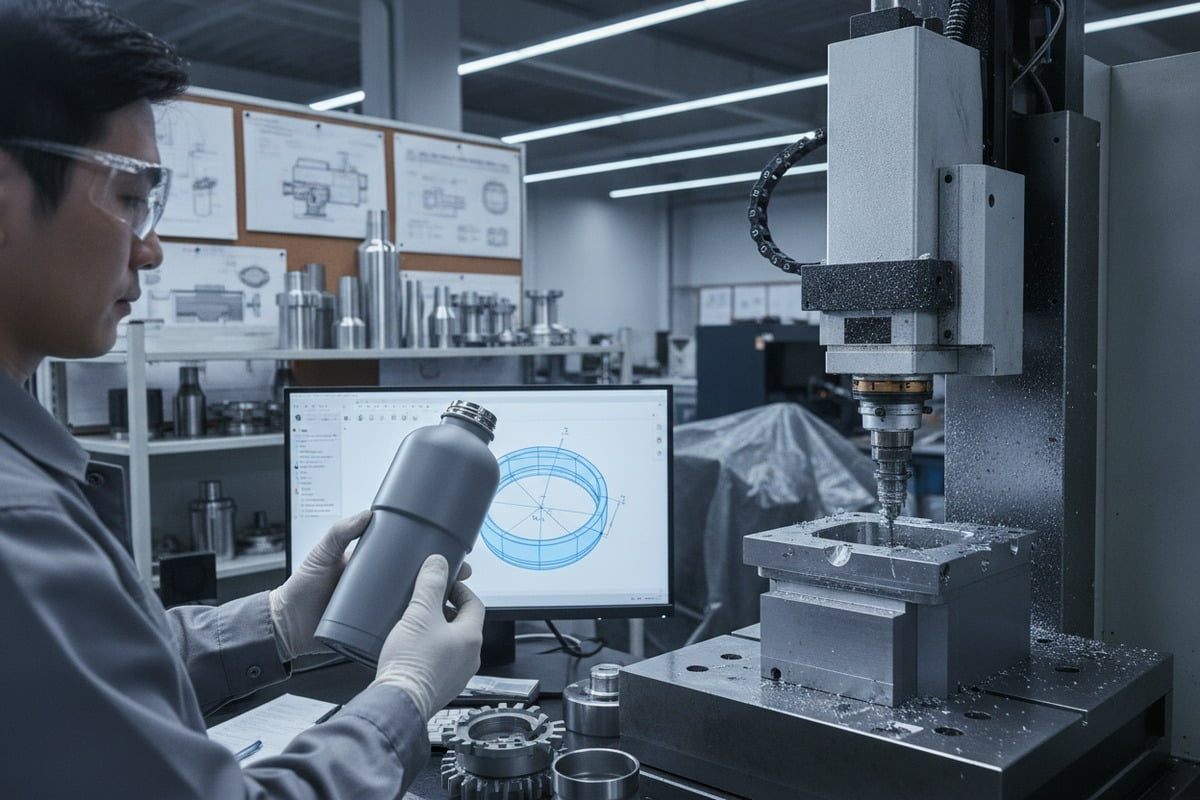 Verifying custom industrial designs with 3D prototyping and CAD files at the factory (ID#2)